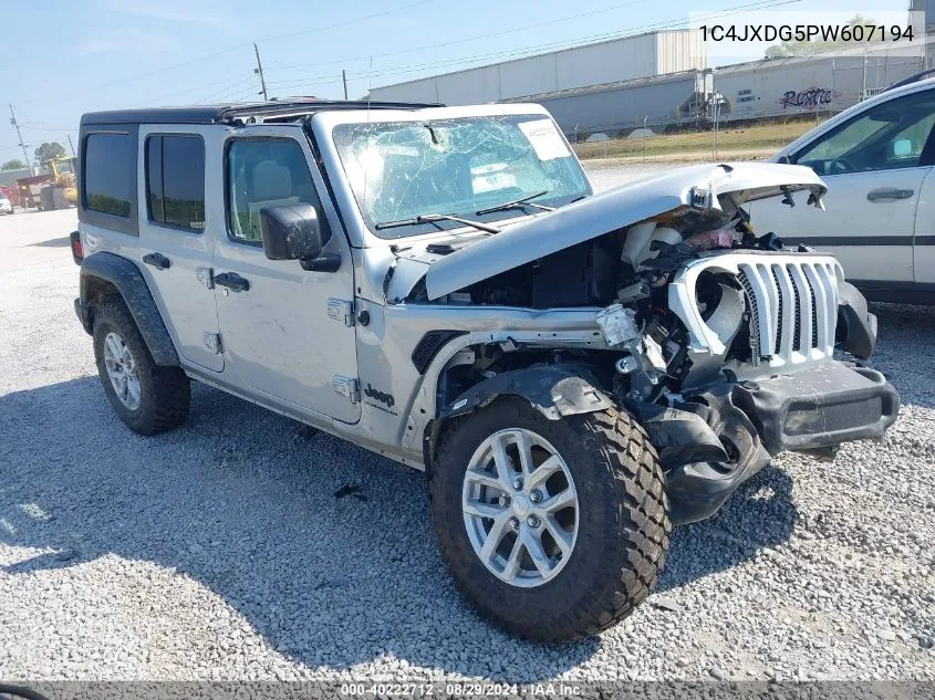 2023 Jeep Wrangler 4-Door Sport S 4X4 VIN: 1C4HJXDG5PW607194 Lot: 40222712