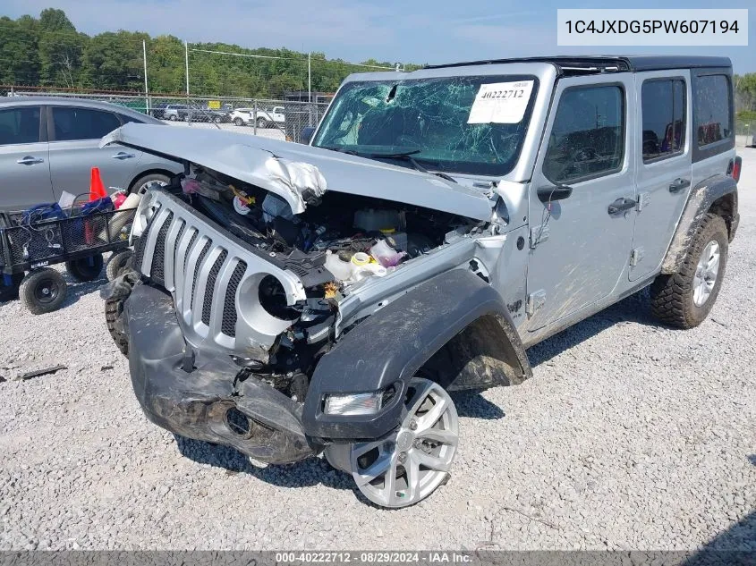 2023 Jeep Wrangler 4-Door Sport S 4X4 VIN: 1C4HJXDG5PW607194 Lot: 40222712