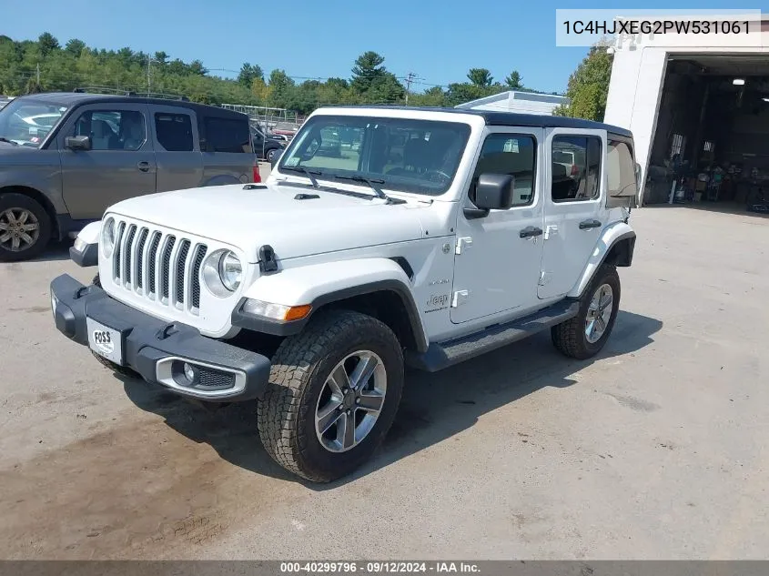 1C4HJXEG2PW531061 2023 Jeep Wrangler 4-Door Sahara 4X4