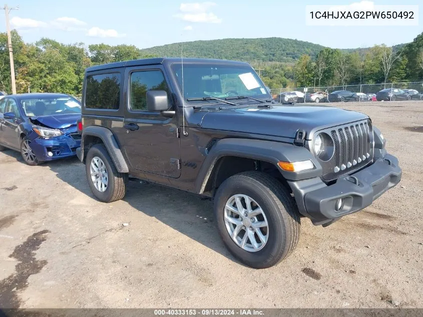 2023 Jeep Wrangler 2-Door Sport S 4X4 VIN: 1C4HJXAG2PW650492 Lot: 40333153