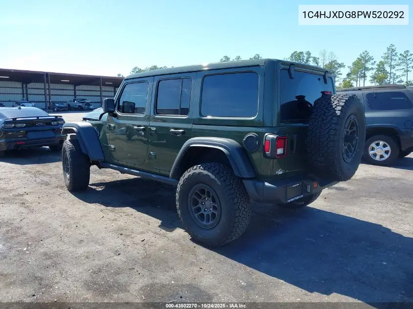 1C4HJXDG8PW520292 2023 Jeep Wrangler 4-Door Willys 4X4
