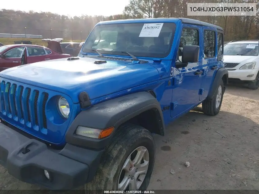1C4HJXDG3PW531054 2023 Jeep Wrangler 4-Door Sport S 4X4