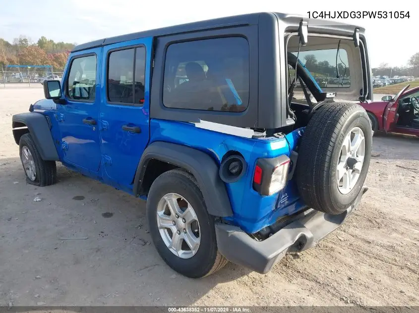 1C4HJXDG3PW531054 2023 Jeep Wrangler 4-Door Sport S 4X4