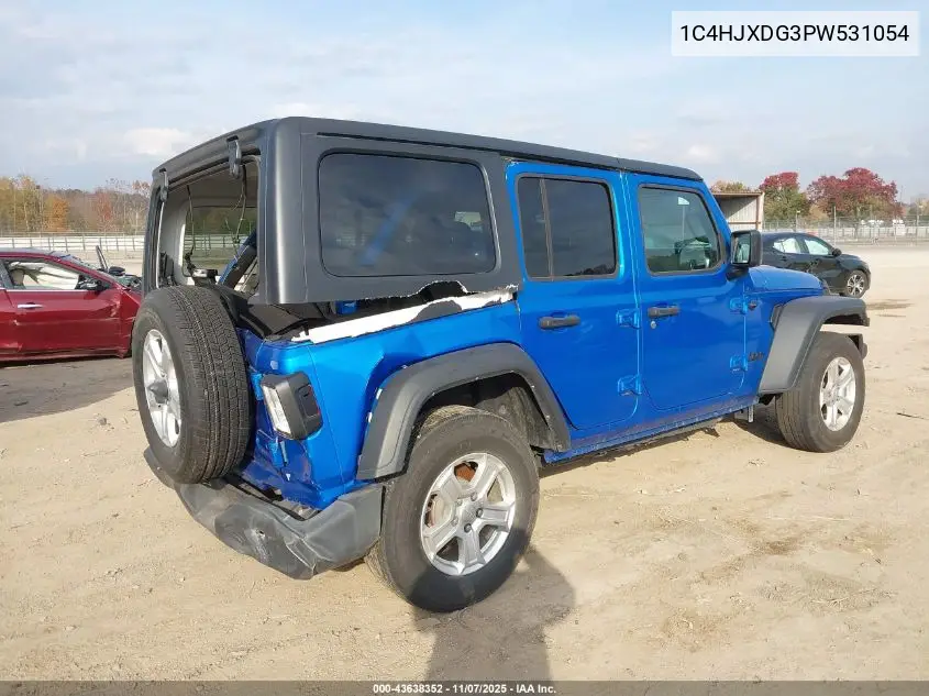 1C4HJXDG3PW531054 2023 Jeep Wrangler 4-Door Sport S 4X4