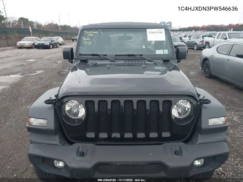 1C4HJXDN3PW546636 2023 Jeep Wrangler 4-Door Sport 4X4