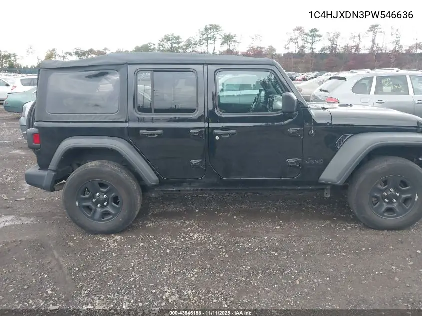 1C4HJXDN3PW546636 2023 Jeep Wrangler 4-Door Sport 4X4