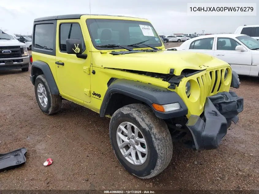 1C4HJXAG0PW676279 2023 Jeep Wrangler 2-Door Sport S 4X4