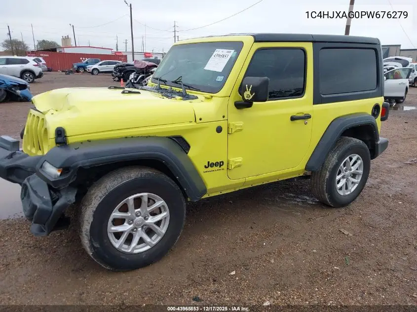 1C4HJXAG0PW676279 2023 Jeep Wrangler 2-Door Sport S 4X4