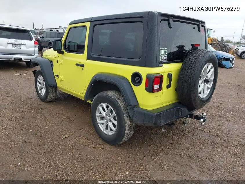 1C4HJXAG0PW676279 2023 Jeep Wrangler 2-Door Sport S 4X4