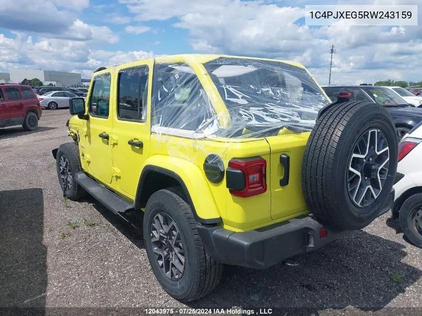 2024 Jeep Wrangler Sahara VIN: 1C4PJXEG5RW243159 Lot: 12043975