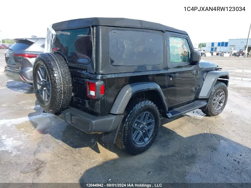 1C4PJXAN4RW123034 2024 Jeep Wrangler Sport