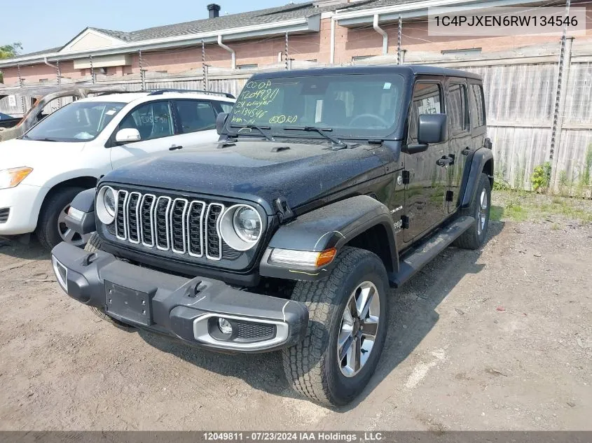 2024 Jeep Wrangler 4-Door Sahara VIN: 1C4PJXEN6RW134546 Lot: 12049811