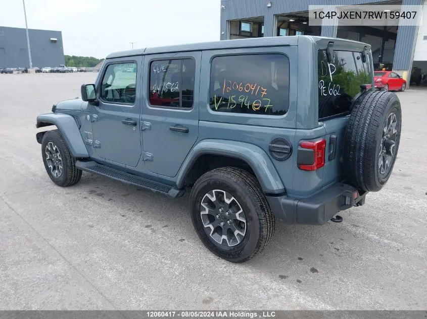 2024 Jeep Wrangler 4-Door Sahara VIN: 1C4PJXEN7RW159407 Lot: 12060417