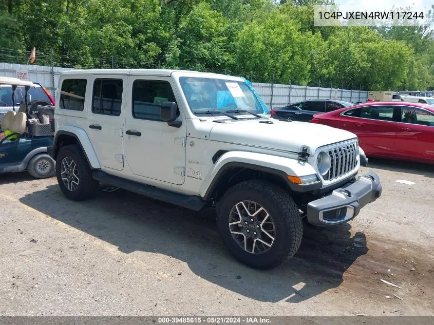 2024 Jeep Wrangler 4-Door Sahara 4X4 VIN: 1C4PJXEN4RW117244 Lot: 39485615