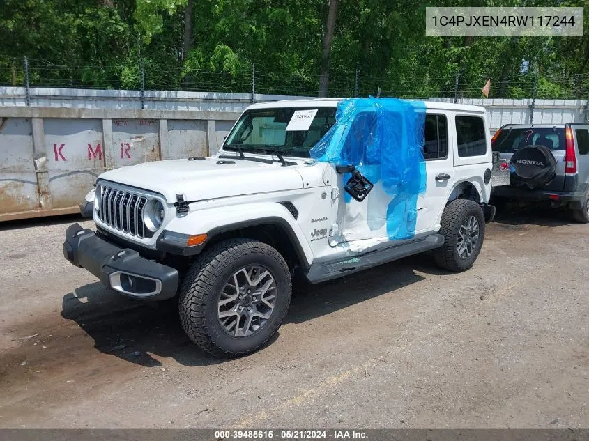 2024 Jeep Wrangler 4-Door Sahara 4X4 VIN: 1C4PJXEN4RW117244 Lot: 39485615