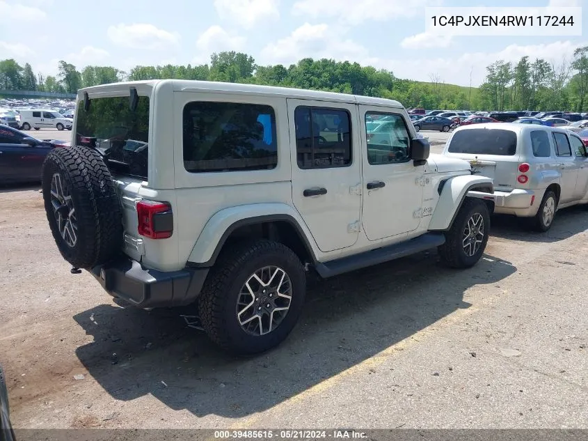 2024 Jeep Wrangler 4-Door Sahara 4X4 VIN: 1C4PJXEN4RW117244 Lot: 39485615