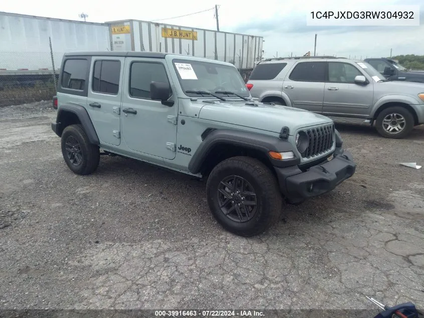 2024 Jeep Wrangler Sport S VIN: 1C4PJXDG3RW304932 Lot: 39916463