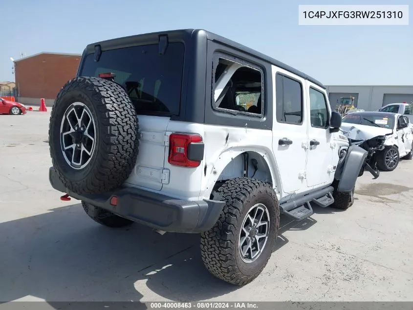 2024 Jeep Wrangler 4-Door Rubicon 4X4 VIN: 1C4PJXFG3RW251310 Lot: 40008463