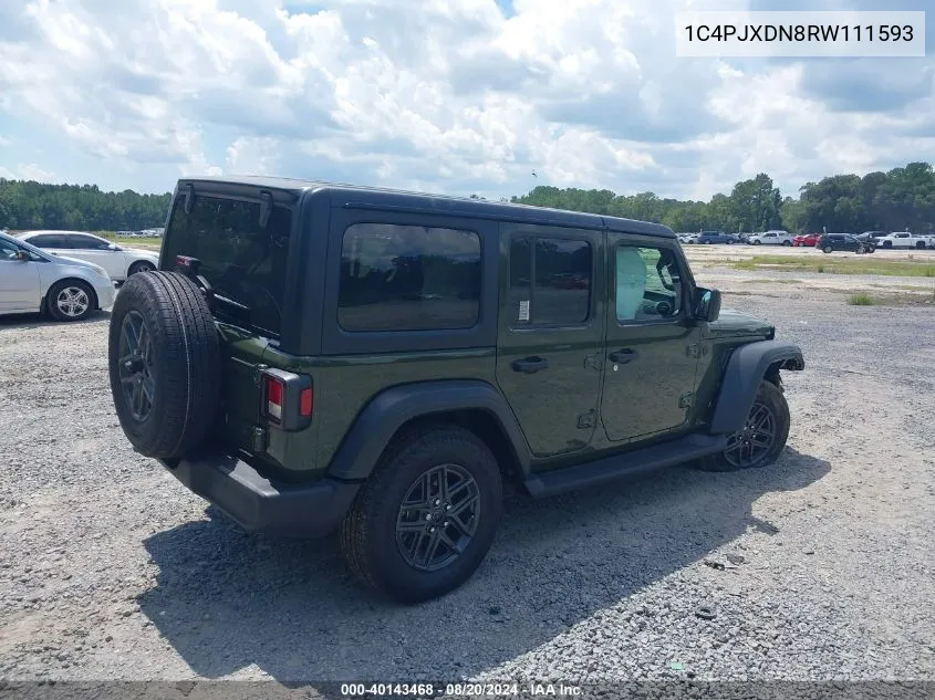 2024 Jeep Wrangler Sport VIN: 1C4PJXDN8RW111593 Lot: 40143468