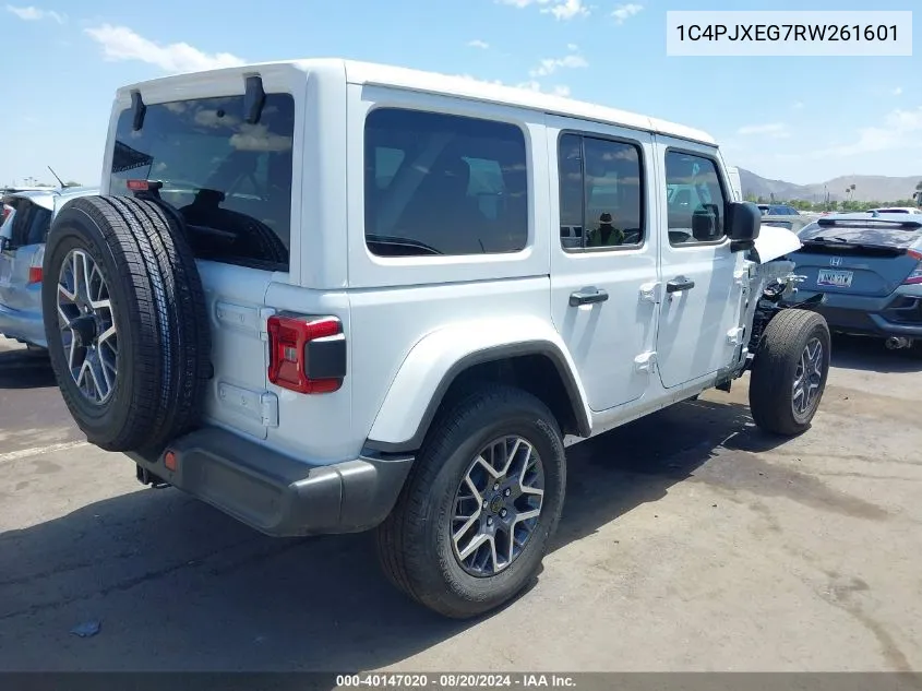 2024 Jeep Wrangler 4-Door Sahara 4X4 VIN: 1C4PJXEG7RW261601 Lot: 40147020