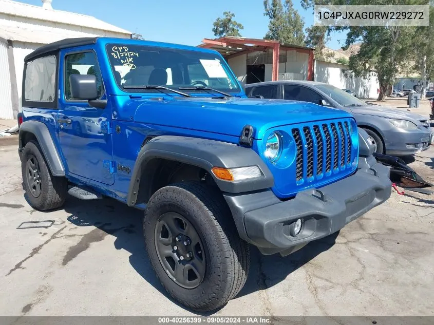 1C4PJXAG0RW229272 2024 Jeep Wrangler 2-Door Sport 4X4