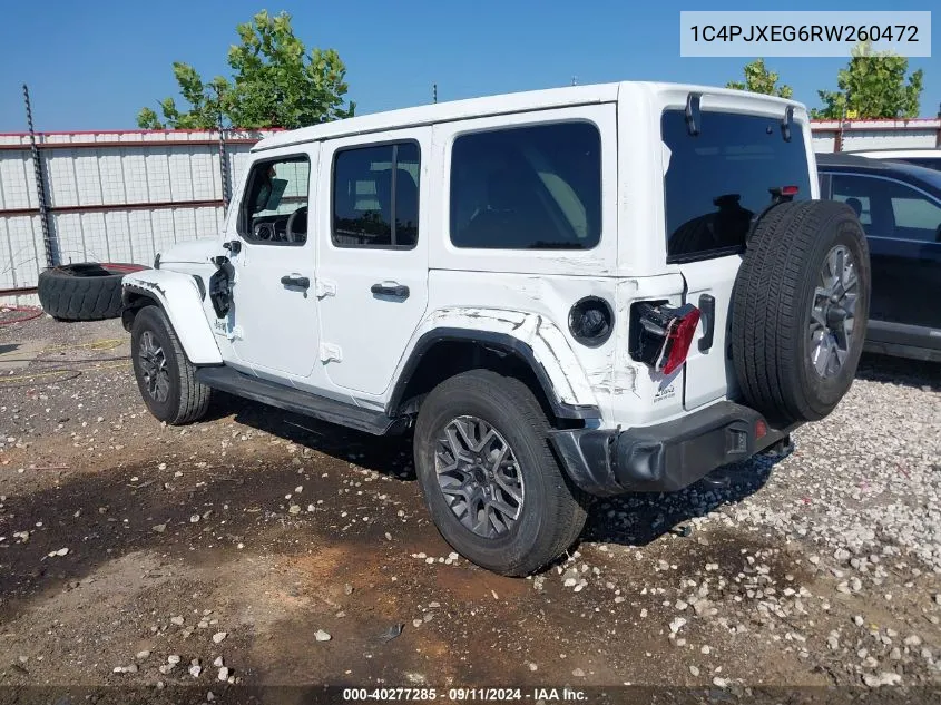 2024 Jeep Wrangler Sahara VIN: 1C4PJXEG6RW260472 Lot: 40277285