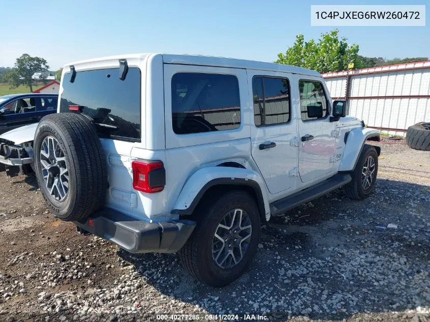 2024 Jeep Wrangler Sahara VIN: 1C4PJXEG6RW260472 Lot: 40277285