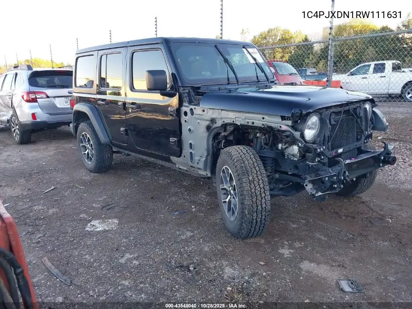 1C4PJXDN1RW111631 2024 Jeep Wrangler 4-Door Sport S 4X4