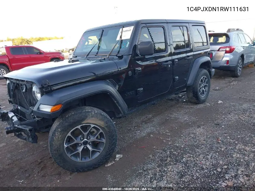 1C4PJXDN1RW111631 2024 Jeep Wrangler 4-Door Sport S 4X4
