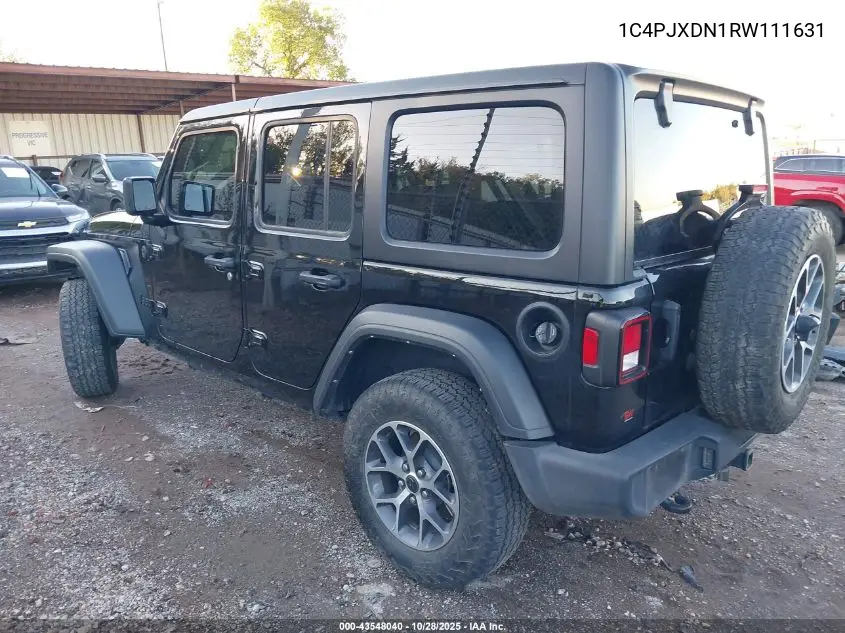 1C4PJXDN1RW111631 2024 Jeep Wrangler 4-Door Sport S 4X4