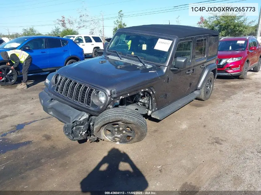 1C4PJXDGXRW265773 2024 Jeep Wrangler 4-Door Sport 4X4