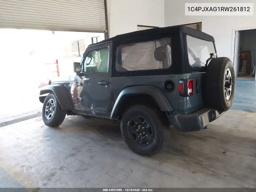 1C4PJXAG1RW261812 2024 Jeep Wrangler 2-Door Sport 4X4