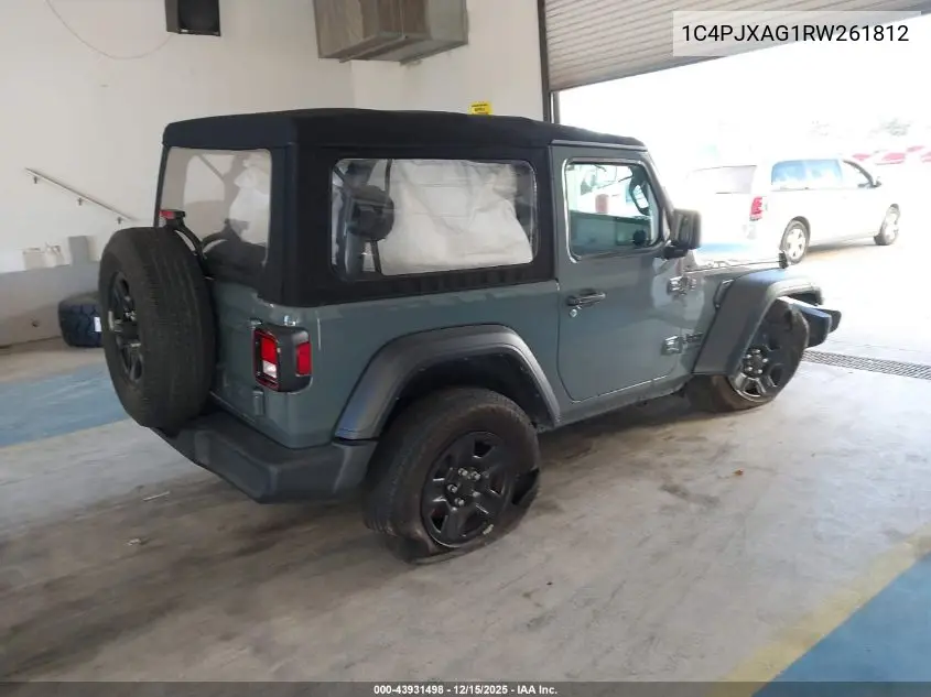 1C4PJXAG1RW261812 2024 Jeep Wrangler 2-Door Sport 4X4