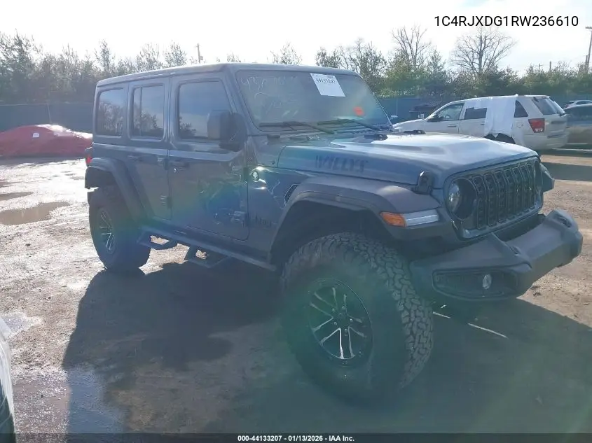 1C4RJXDG1RW236610 2024 Jeep Wrangler 4-Door Willys 4X4