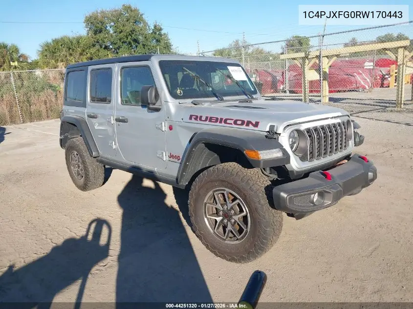 1C4PJXFG0RW170443 2024 Jeep Wrangler 4-Door Rubicon 4X4