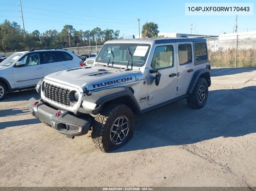 1C4PJXFG0RW170443 2024 Jeep Wrangler 4-Door Rubicon 4X4