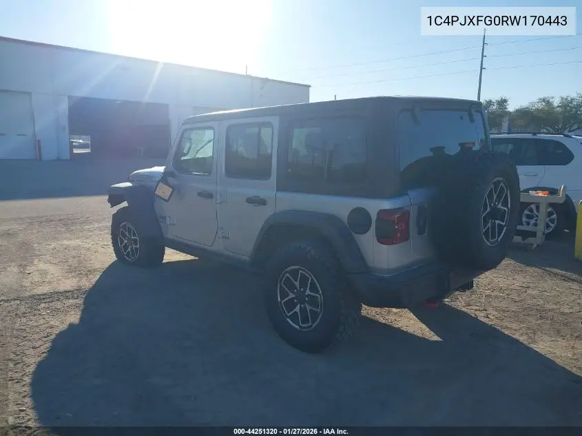 1C4PJXFG0RW170443 2024 Jeep Wrangler 4-Door Rubicon 4X4