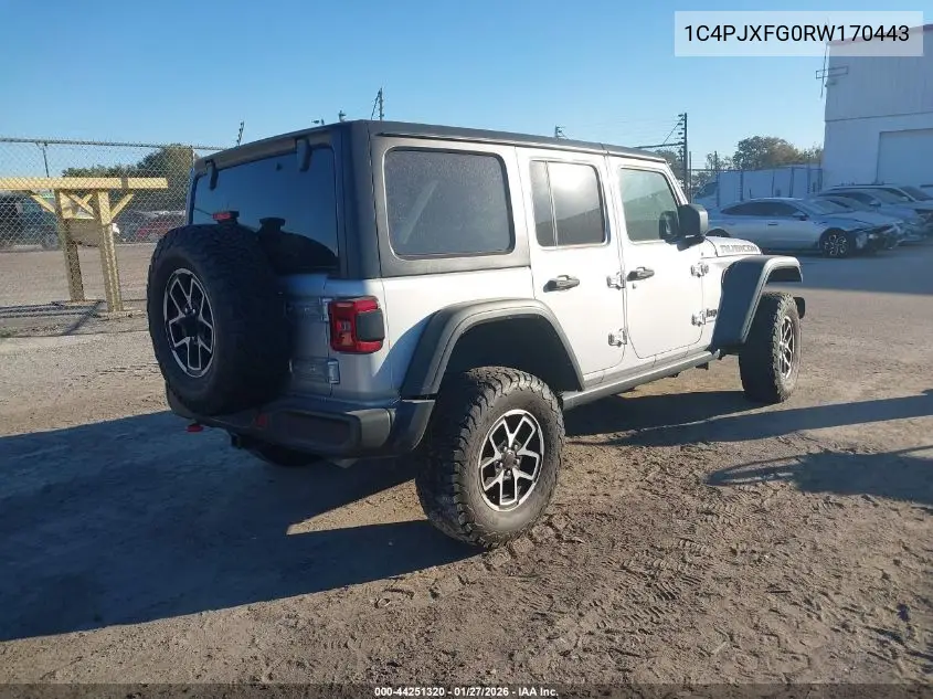 1C4PJXFG0RW170443 2024 Jeep Wrangler 4-Door Rubicon 4X4