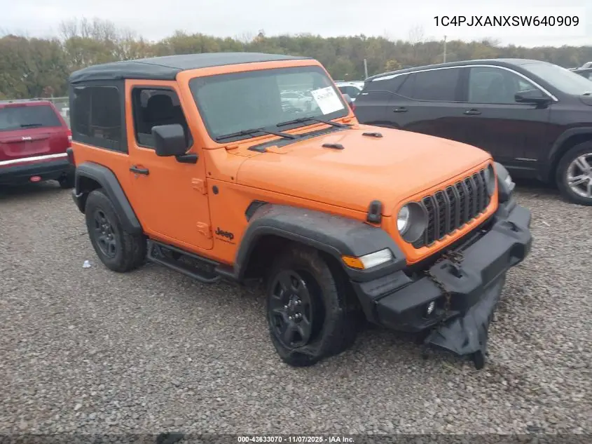 1C4PJXANXSW640909 2025 Jeep Wrangler 2-Door Sport 4X4