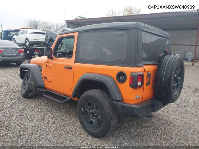 1C4PJXANXSW640909 2025 Jeep Wrangler 2-Door Sport 4X4