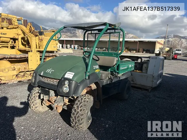 JK1AFEA137B517339 2007 Kawasaki Mule 610 2007 Kawasaki Mule 610 4X4 Utility Vehicle (Inoperable)