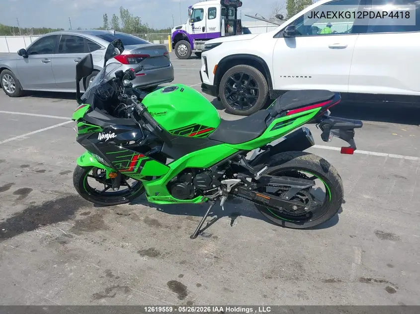2023 Kawasaki Ex400 VIN: JKAEXKG12PDAP4418 Lot: 12619559