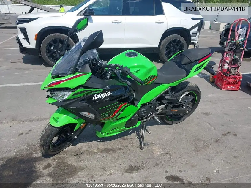 2023 Kawasaki Ex400 VIN: JKAEXKG12PDAP4418 Lot: 12619559