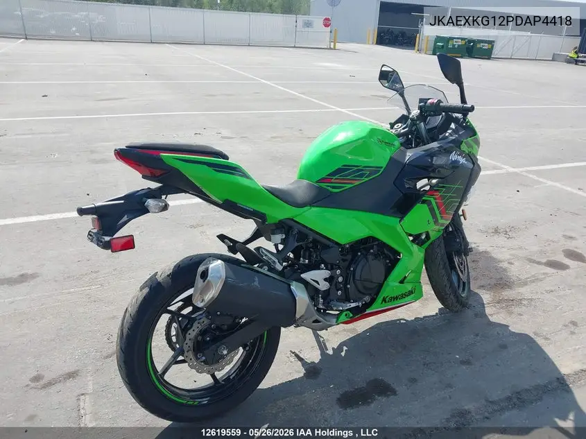 2023 Kawasaki Ex400 VIN: JKAEXKG12PDAP4418 Lot: 12619559