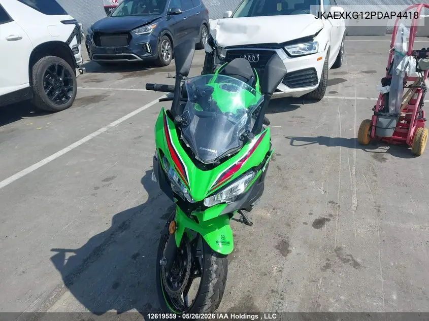 2023 Kawasaki Ex400 VIN: JKAEXKG12PDAP4418 Lot: 12619559