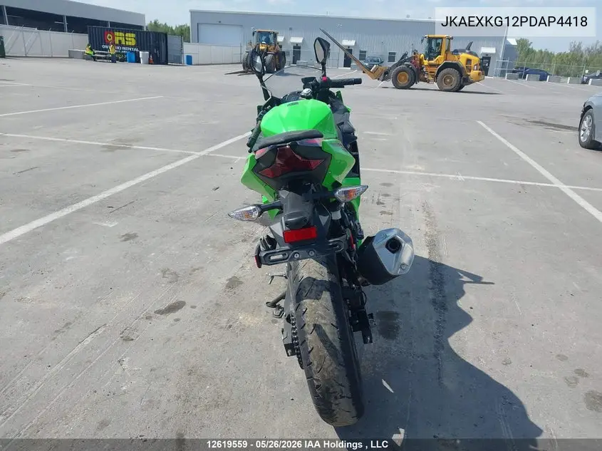 2023 Kawasaki Ex400 VIN: JKAEXKG12PDAP4418 Lot: 12619559