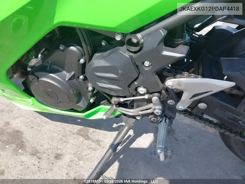 2023 Kawasaki Ex400 VIN: JKAEXKG12PDAP4418 Lot: 12619559