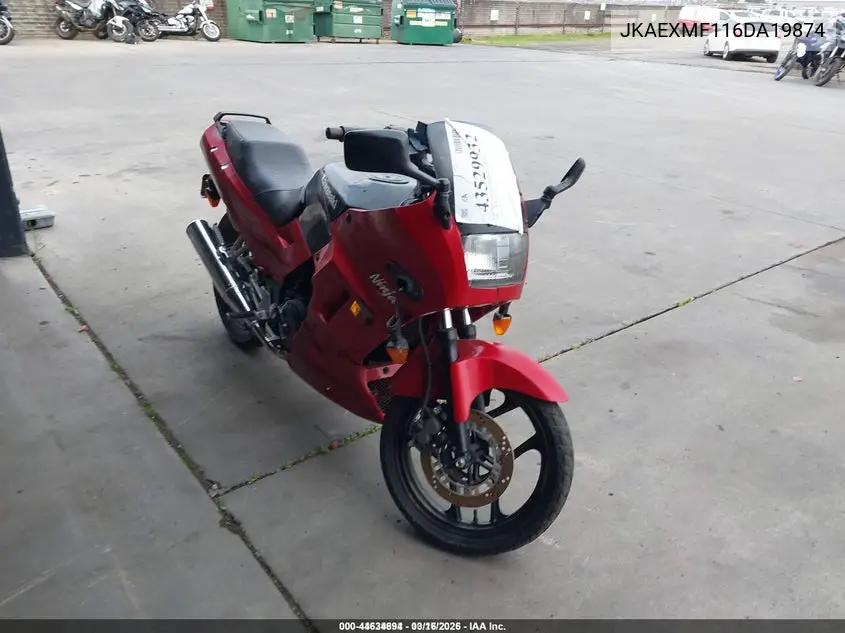 JKAEXMF116DA19874 2006 Kawasaki Ex250 F