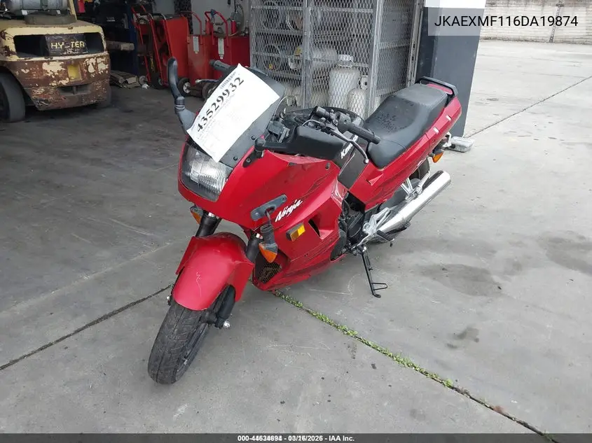 JKAEXMF116DA19874 2006 Kawasaki Ex250 F
