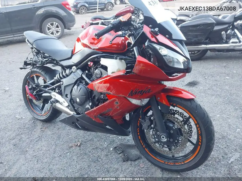JKAEXEC13BDA67008 2011 Kawasaki Ex650 C